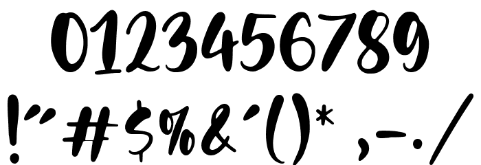 Golden Dates Font OTHER CHARS