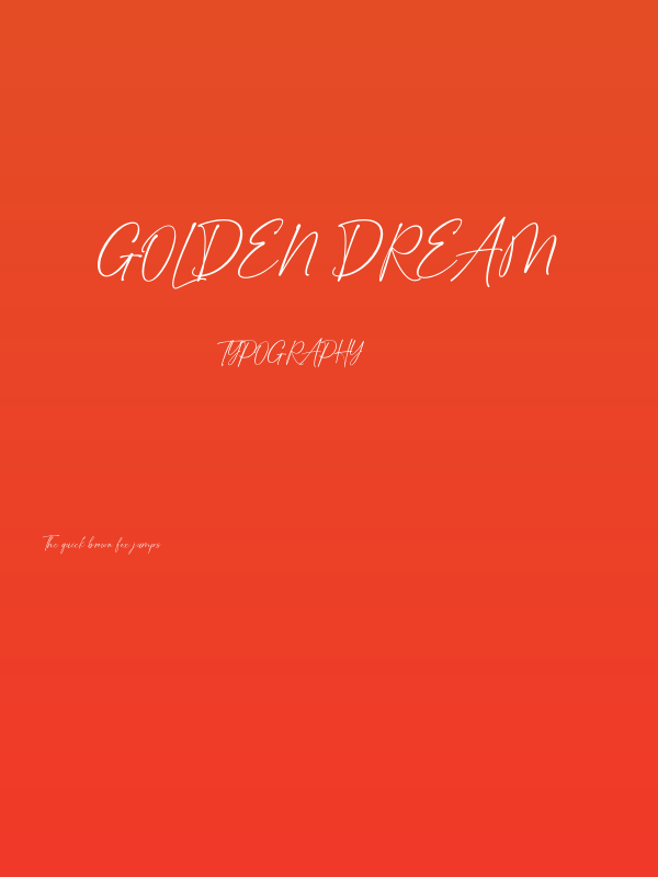 Golden Dream Poster
