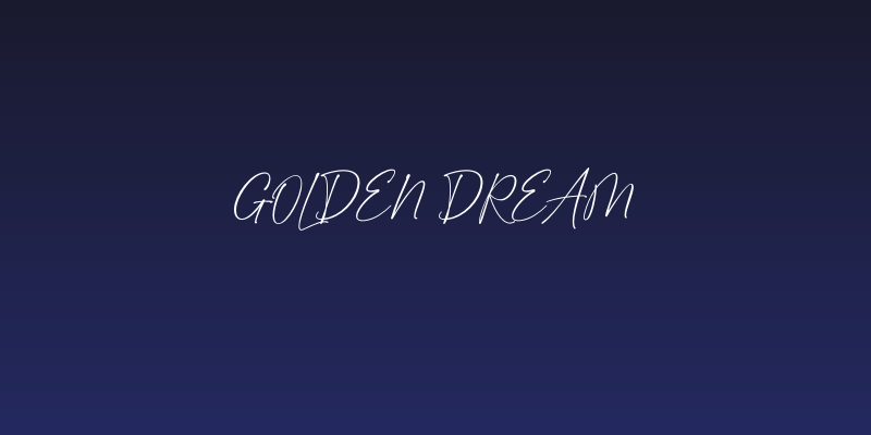 Golden Dream Social Header