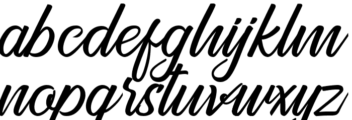 Golden Gate Font LOWERCASE