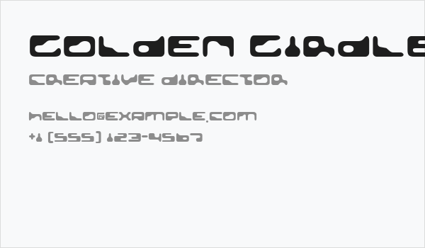 Golden Girdle Business Card