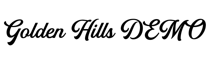 Golden Hills DEMO  免费字体下载
