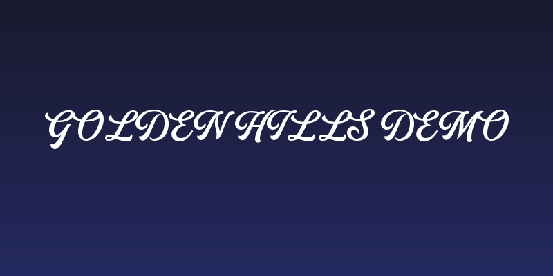 Golden Hills DEMO Social Header