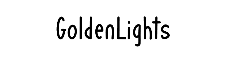 Golden Lights  Free Fonts Download