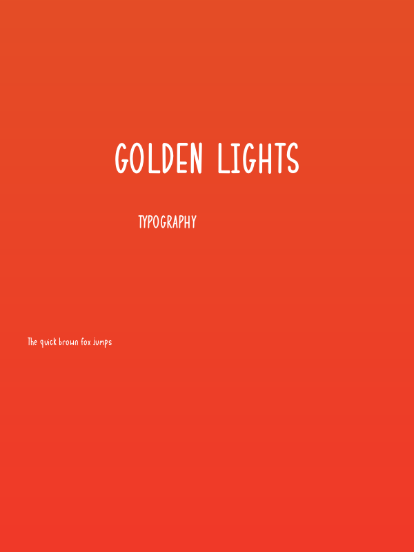 Golden Lights Poster