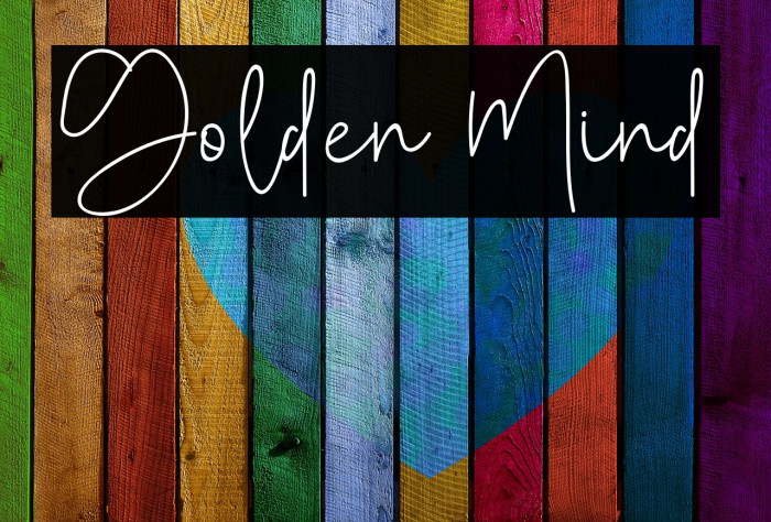 Golden Mind Font examples