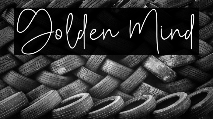 Golden Mind Font examples