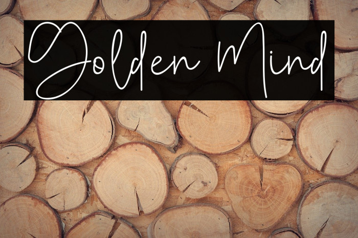 Golden Mind Font examples