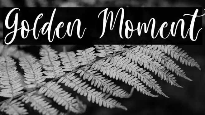 Golden Moment Font examples