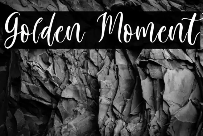 Golden Moment Font examples