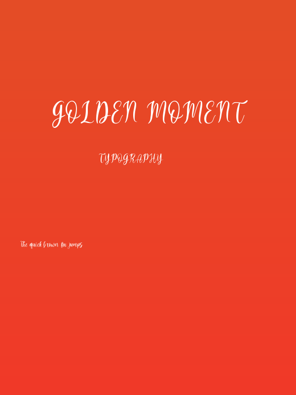Golden Moment Poster