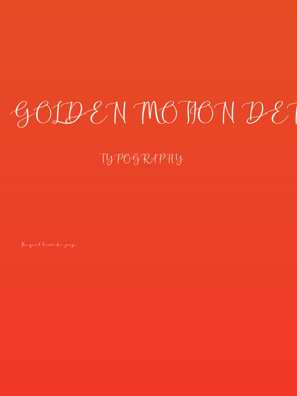 Golden Motion Demo Version Poster