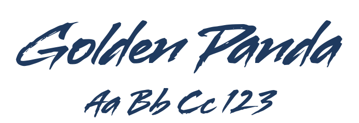 Golden Panda Font Preview
