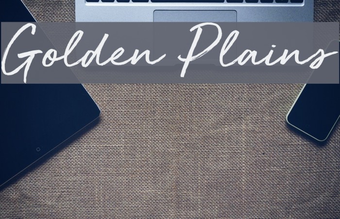 Golden Plains Font examples
