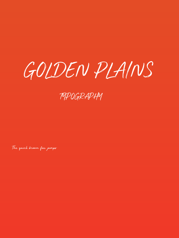 Golden Plains Poster