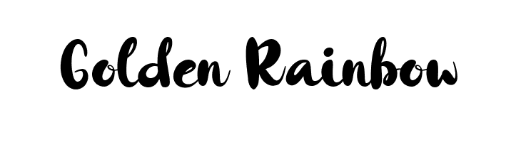 Golden Rainbow  免费字体下载