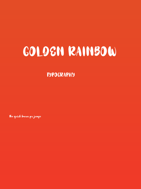 Golden Rainbow Poster