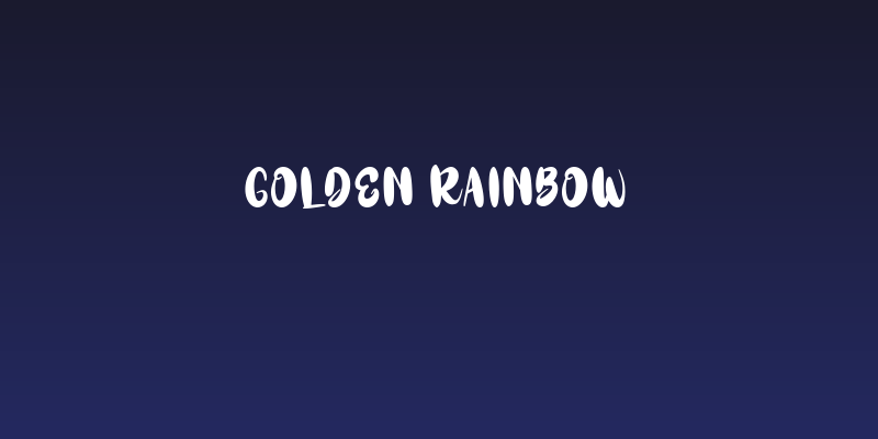Golden Rainbow Social Header