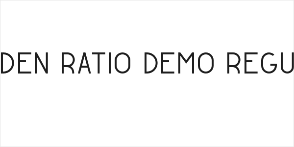 Golden Ratio Demo Regular Logo