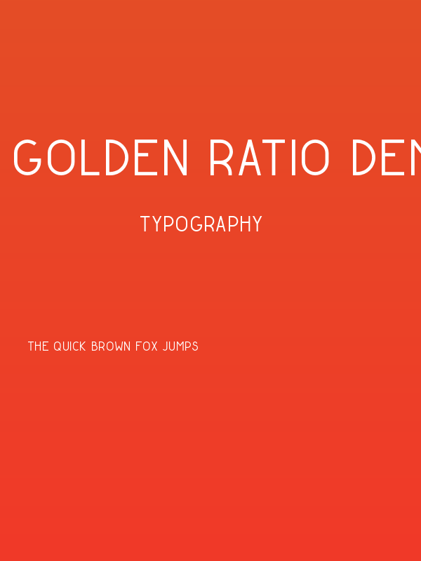 Golden Ratio Demo Regular Poster
