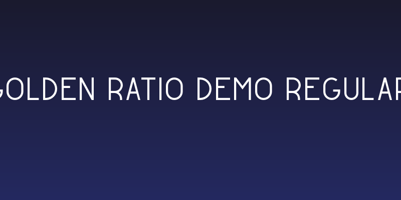 Golden Ratio Demo Regular Social Header