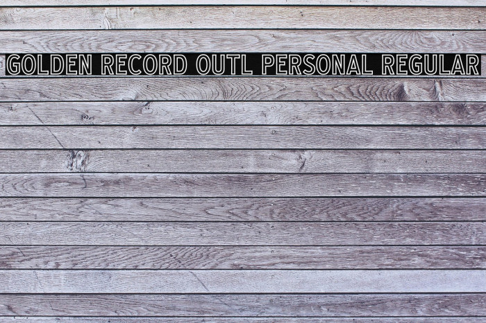 Golden Record Outl PERSONAL Regular Example 3