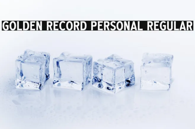 Golden Record PERSONAL Regular Example 1