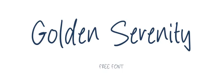 Golden Serenity  Скачать бесплатные шрифты