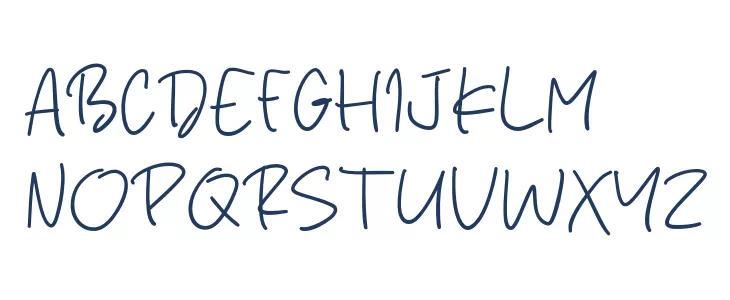 Golden Serenity Caratteri MAIUSCOLE