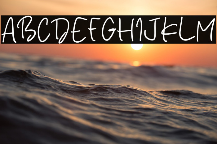 Golden Serenity Caratteri examples