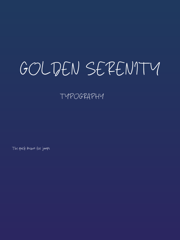 Golden Serenity Poster