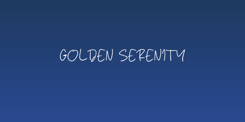 Golden Serenity Social Header