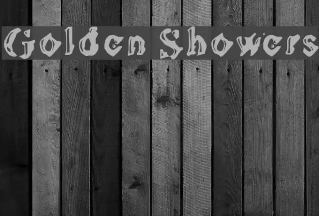 Golden Showers Font examples