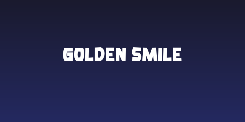 Golden Smile Social Header