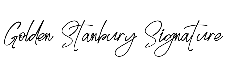 Golden Stanbury Signature  नि: शुल्क फ़ॉन्ट्स डाउनलोड