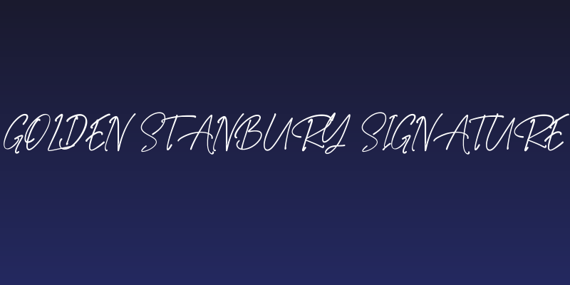 Golden Stanbury Signature Social Header
