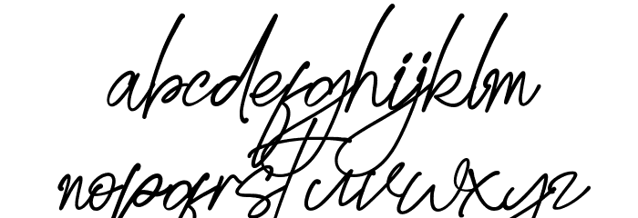 Golden Stanbury Signature Font LOWERCASE