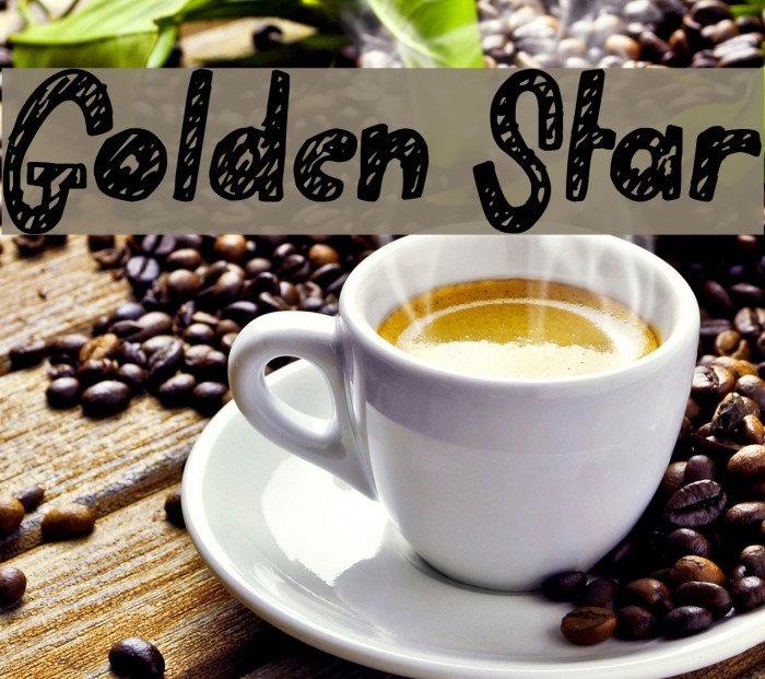 Golden Star Font examples