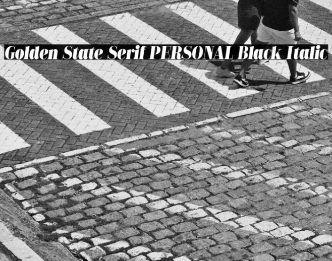 Golden State Serif PERSONAL Black Italic Example 2