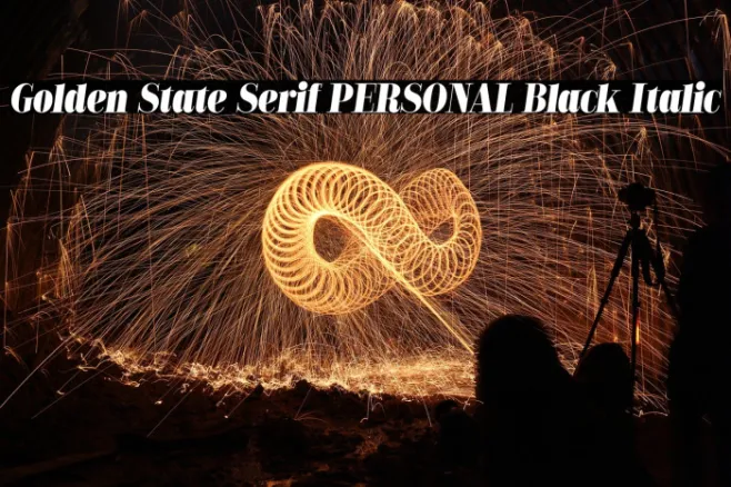 Golden State Serif PERSONAL Black Italic Example 3