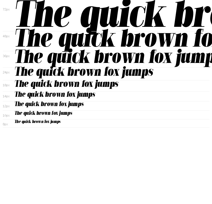 Golden State Serif PERSONAL Black Italic Waterfall