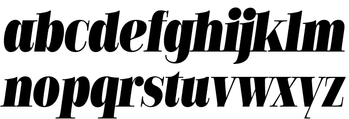 Golden State Serif PERSONAL Black Italic Font LOWERCASE