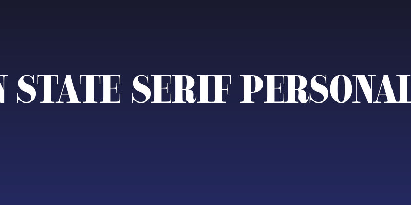 Golden State Serif PERSONAL Black Social Header
