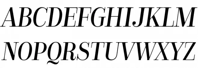 Golden State Serif PERSONAL Italic Schriftart Groß