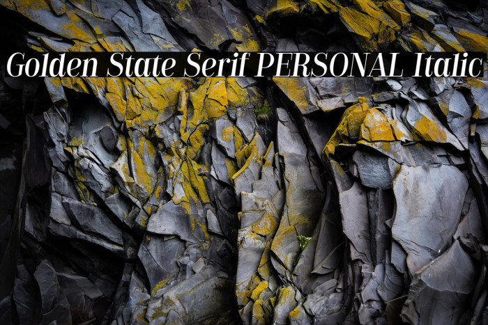 Golden State Serif PERSONAL Italic Example 1