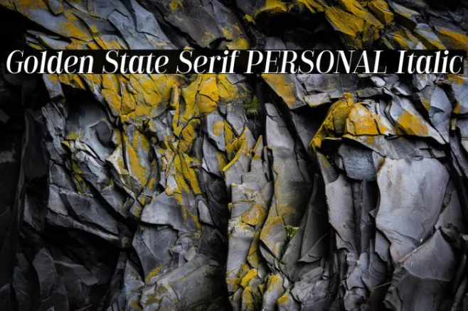 Golden State Serif PERSONAL Italic Example 1