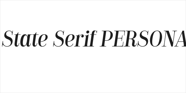 Golden State Serif PERSONAL Italic Logo