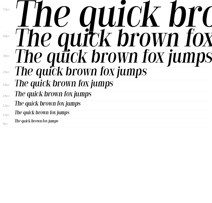 Golden State Serif PERSONAL Italic Waterfall