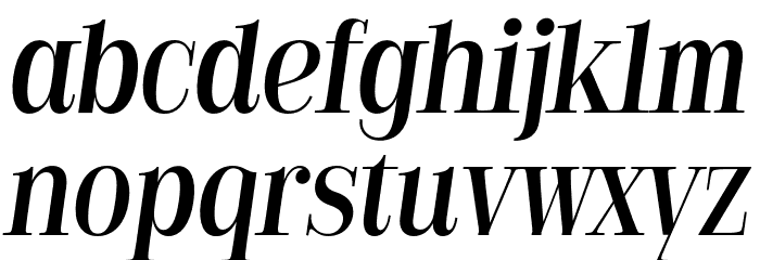 Golden State Serif PERSONAL Italic Font LOWERCASE