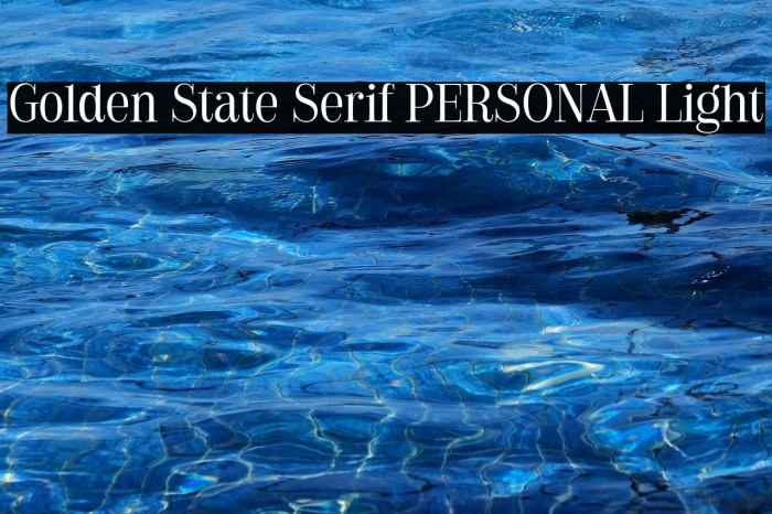 Golden State Serif PERSONAL Light Example 2
